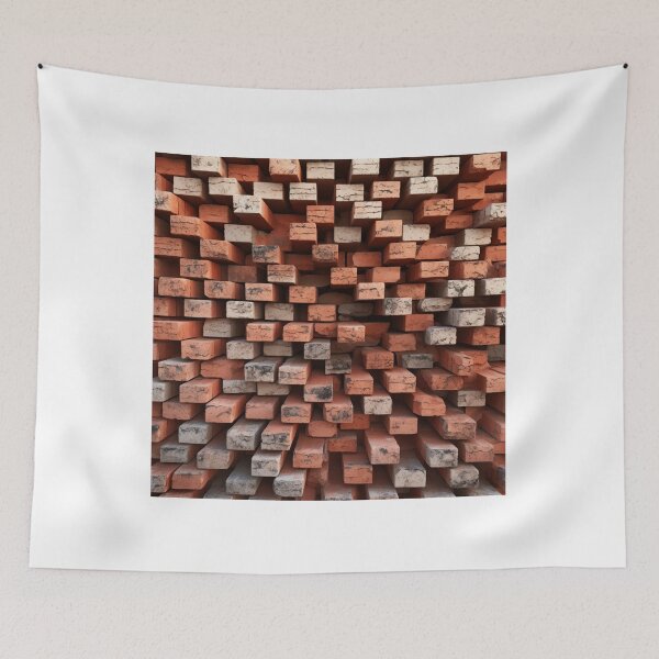 Item preview, Abstraction bricks wall pattern designed and sold by SmileshareShop.