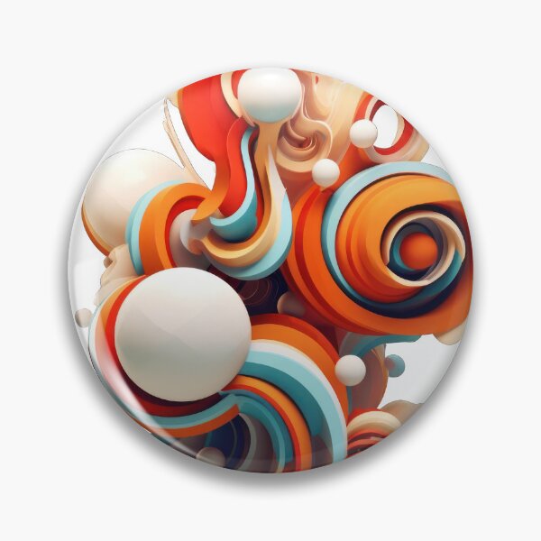 Item preview, Orange Organic Abstract 3D Shape designed and sold by tankuss.