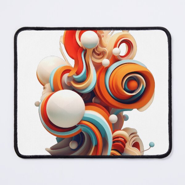 Item preview, Orange Organic Abstract 3D Shape designed and sold by tankuss.