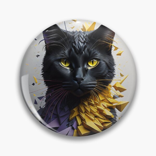 Artikelvorschau, Kreativ, Stil, Schwarze Katze, In, Geometrie, Mehrfarbig, Splash entworfen und verkauft von ToonPix.