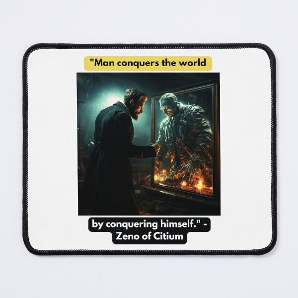 Item preview, "Man conquers the world by conquering himself." - Zeno of Citium designed and sold by STO1KA.