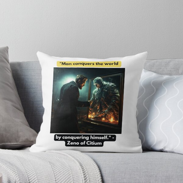 Item preview, "Man conquers the world by conquering himself." - Zeno of Citium designed and sold by STO1KA.