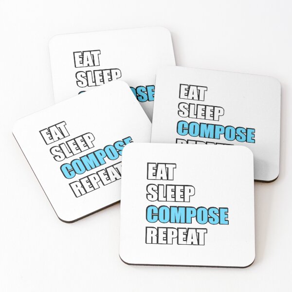 Item preview, Eat Sleep Compose Repeat -  Funny Composer Humor designed and sold by Inspirationmotivation.
