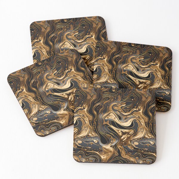 Item preview, Molten Gold and Metallic Depths designed and sold by TriarArt.