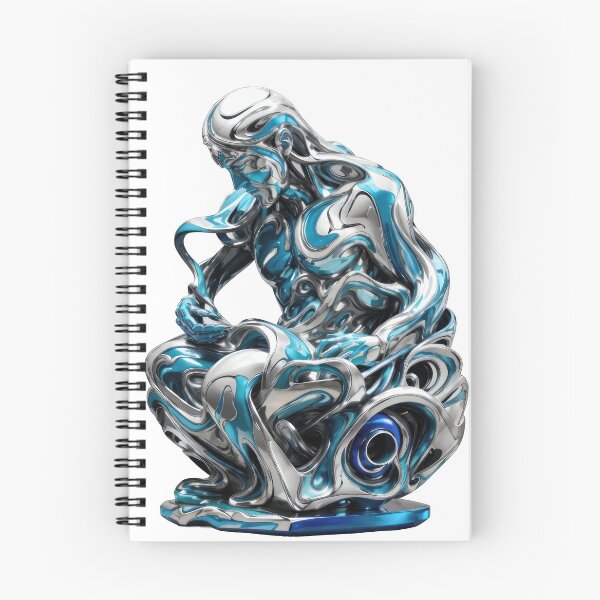 Item preview, Blue and Silver Abstract 3D Sculpture designed and sold by tankuss.