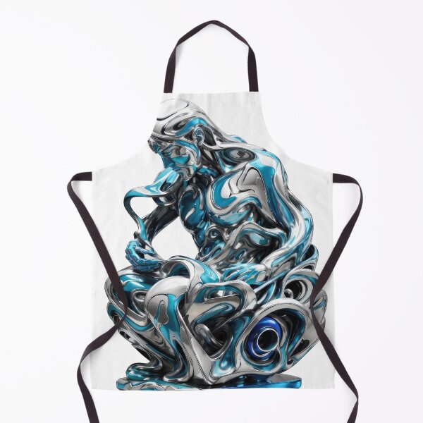 Item preview, Blue and Silver Abstract 3D Sculpture designed and sold by tankuss.
