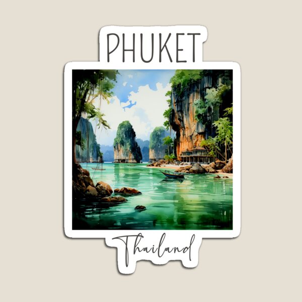 Item preview, A Watercolor Design of Phuket - Thailand designed and sold by Sketch-Shack.