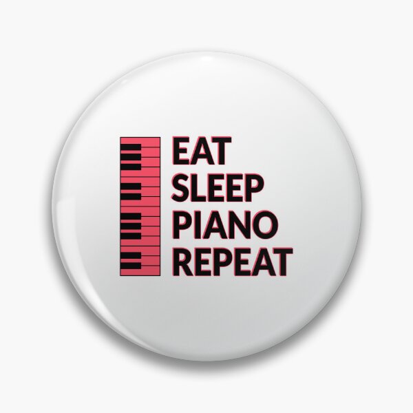 Item preview, Eat Sleep Piano Repeat - keyboard  musician - funny pianist humor designed and sold by Inspirationmotivation.