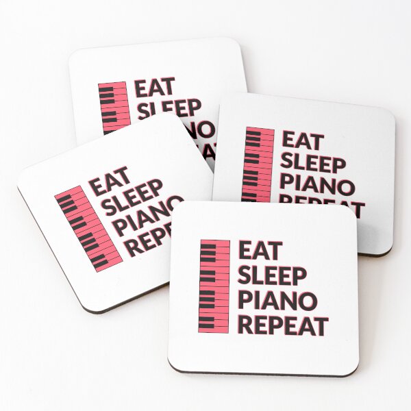 Item preview, Eat Sleep Piano Repeat - keyboard  musician - funny pianist humor designed and sold by Inspirationmotivation.