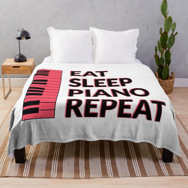 Item preview, Eat Sleep Piano Repeat - keyboard  musician - funny pianist humor designed and sold by Inspirationmotivation.