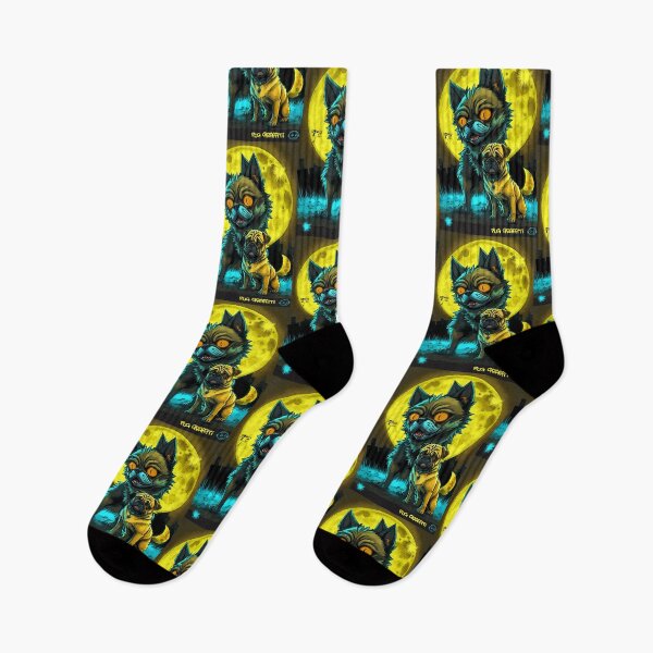 Item preview, Pug and Werewolf Graffiti Art designed and sold by RedBluffTraders.