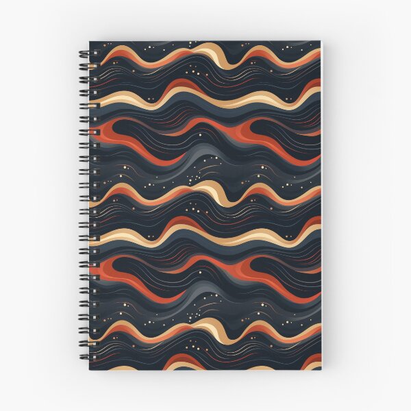 Item preview, Cosmic Waves: Cartoon Black And Red "space waves"  designed and sold by RibbitFans101.