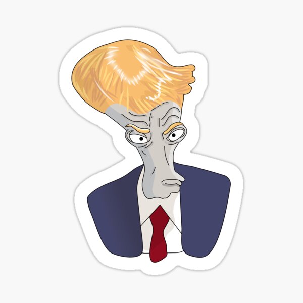 Vista previa del artículo con la obra «Roger Smith como Trump», diseñado y vendido por gt4ever.