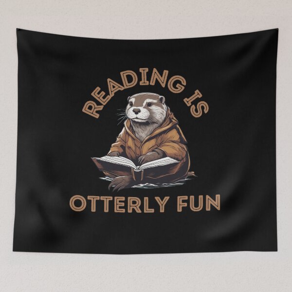 Item preview, Reading Is Otterly Fun Otter Book Lover Librarian Bookworm designed and sold by rynnzz.