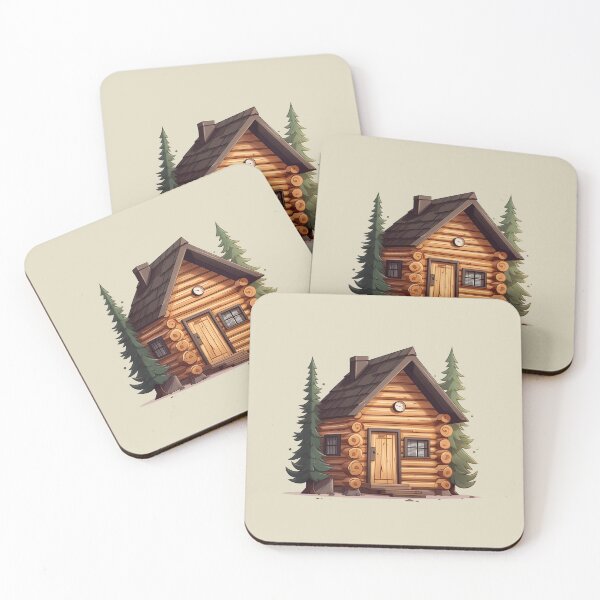 Item preview, Cabin in the Woods - Digital Art - Outdoor Sticker Series 1 | WanderUpNorthCo. designed and sold by WanderUpNorth.