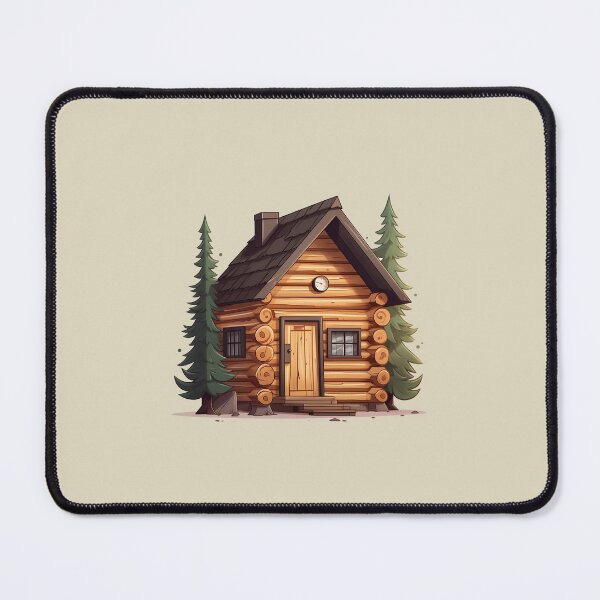 Item preview, Cabin in the Woods - Digital Art - Outdoor Sticker Series 1 | WanderUpNorthCo. designed and sold by WanderUpNorth.