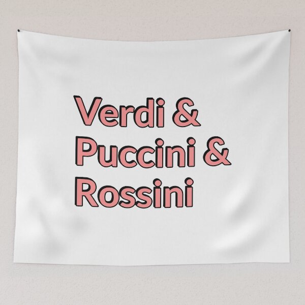 Item preview, Italian opera composers - Puccini, Rossini, Verdi designed and sold by Inspirationmotivation.