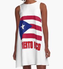 The Pride of Puerto Rico - Puerto Rican Flag Design A-Line Dress
