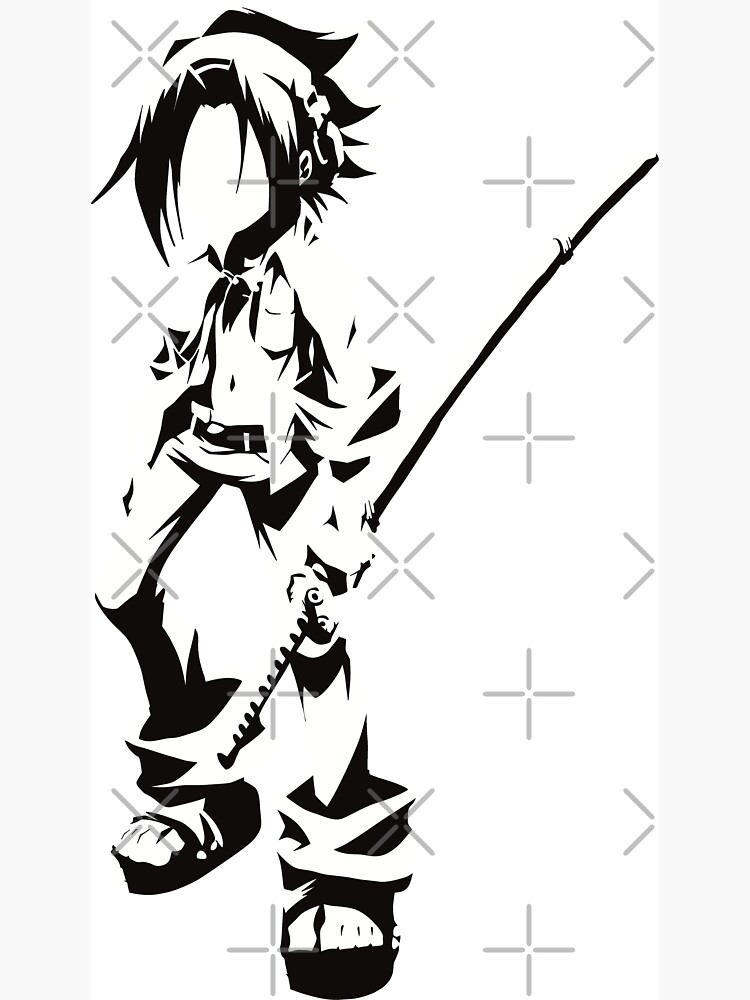 SK2 Shaman king anime manga main characters yoh asakura holding