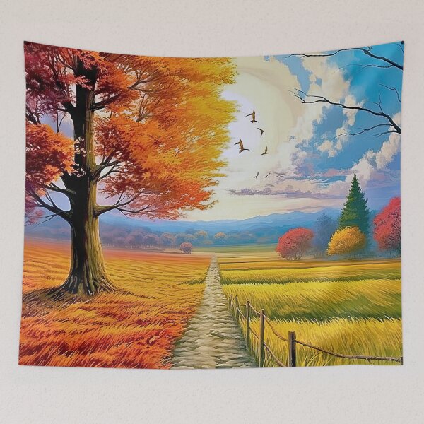 Item preview, A path between summer and autumn designed and sold by iguananick.