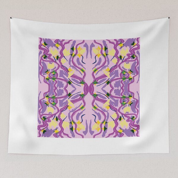 Item preview, Stripe Wave Floral Sparks designed and sold by LeilaBlackrose.