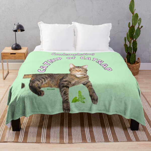 Item preview, Cat Contemplates Catnip or Catnap designed and sold by kristalcurt.