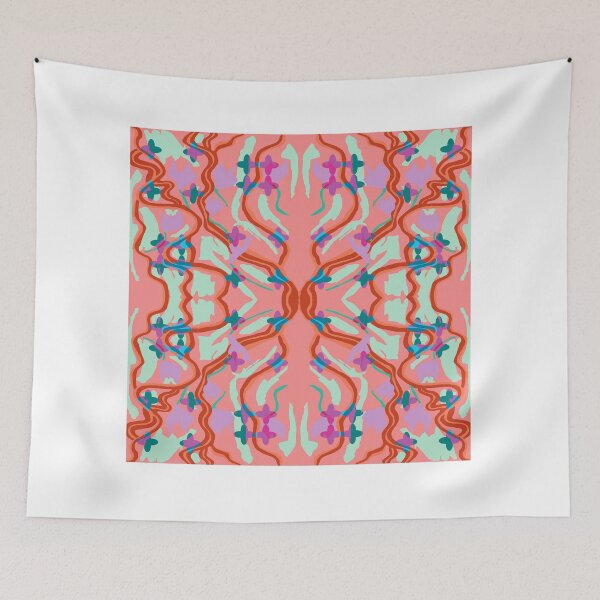Item preview, Stripe Wave Floral Clovers designed and sold by LeilaBlackrose.