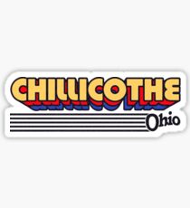Chillicothe, Ohio | Retro Stripes Sticker