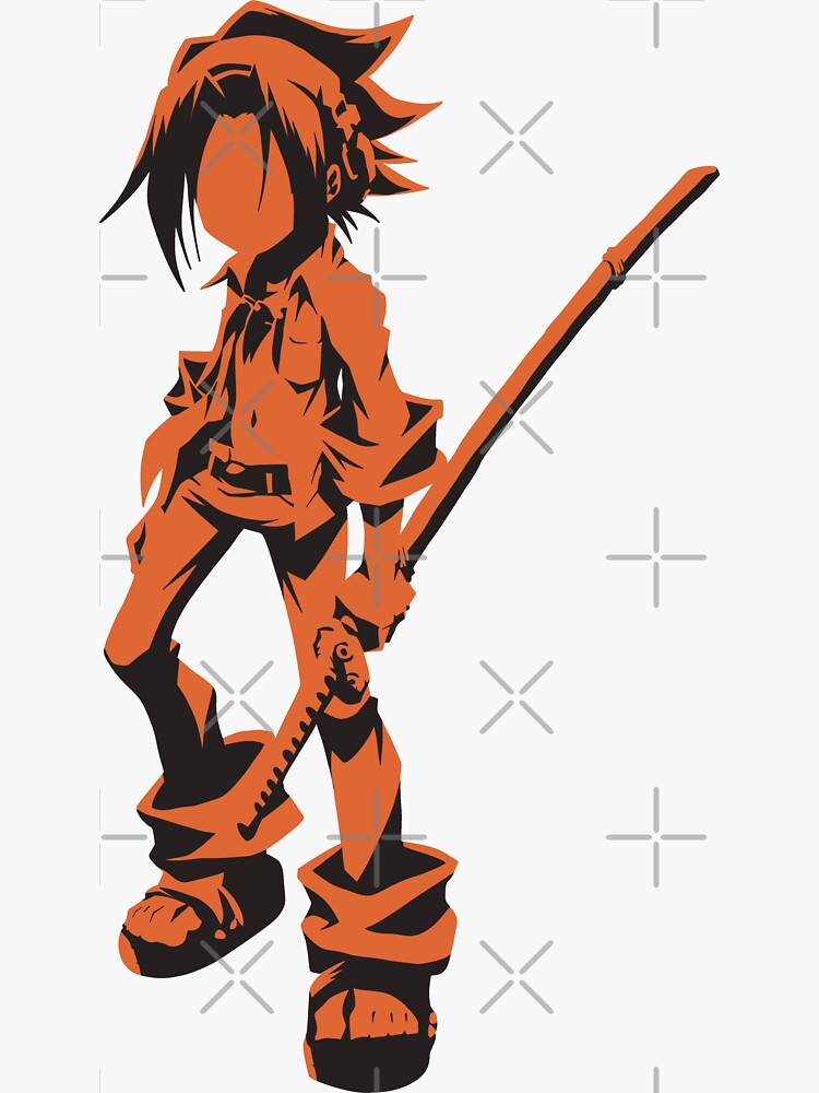 SK2 Shaman king anime manga main characters yoh asakura holding