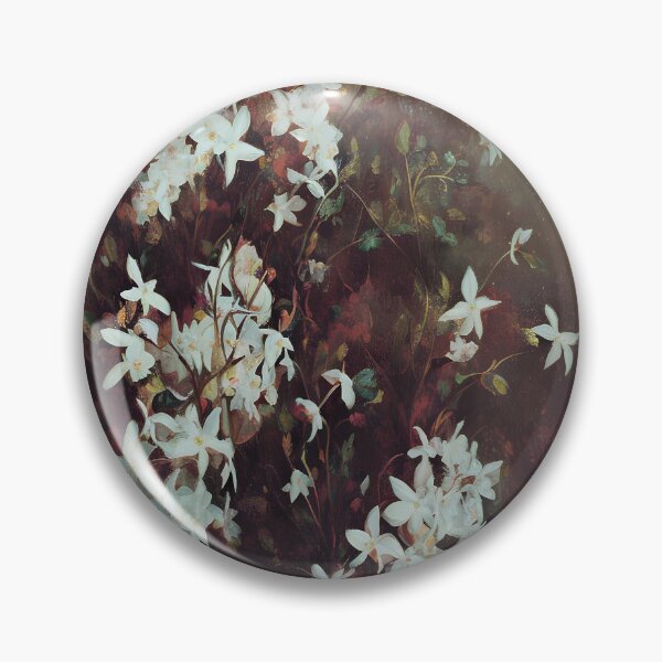 Item preview, Antique Look Vintage Jasmine Flowers - Shabby Chic Blossoms Grunge Style AI Art 1 of 4 designed and sold by Beachy.