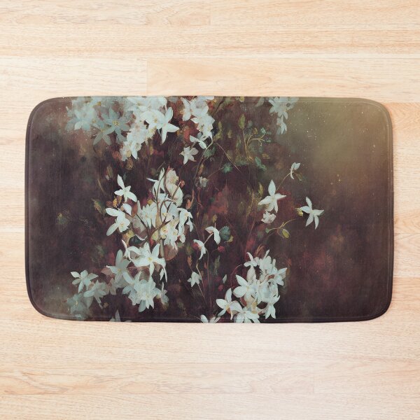 Item preview, Antique Look Vintage Jasmine Flowers - Shabby Chic Blossoms Grunge Style AI Art 1 of 4 designed and sold by Beachy.