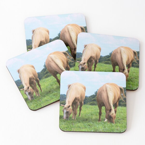 Item preview, Two Cremello Horses in the Field designed and sold by Sonya Umble.