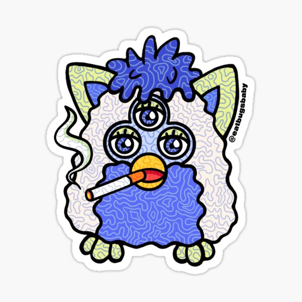 Mini Furby Toys Sticker for Sale by leiascreations