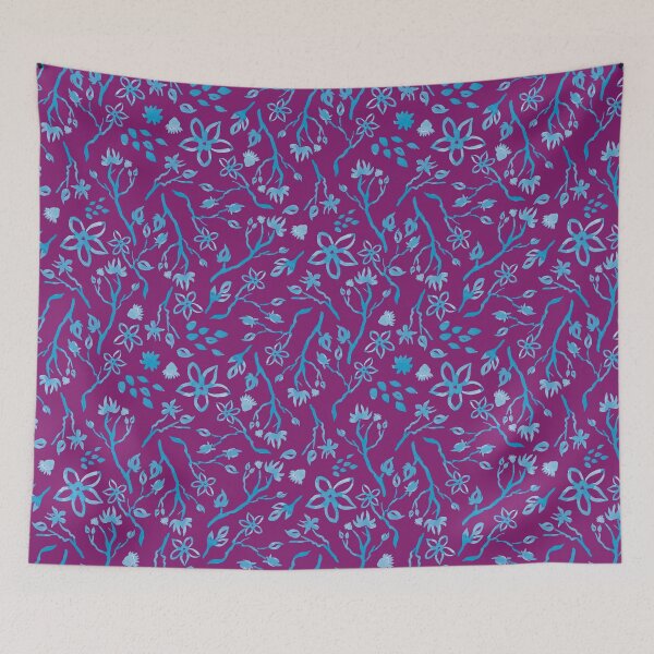 Item preview, Mid Blue and Purple Magnolia designed and sold by Jay Dee Dearness.