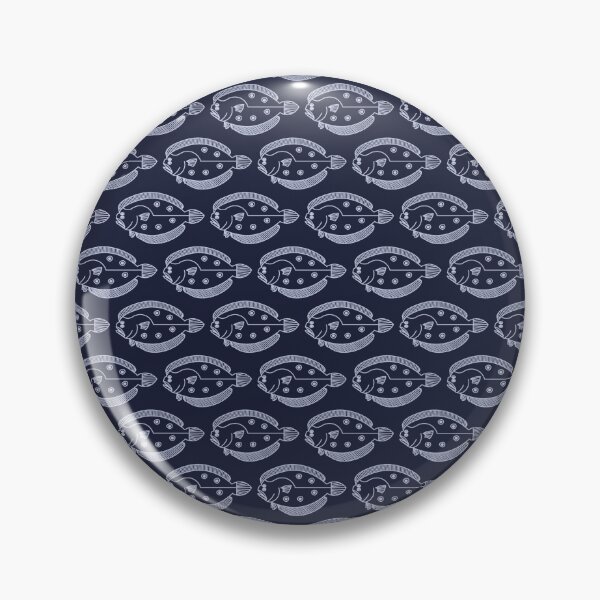 Item preview, Fun Flounder Fish School in Light Purple on Deepest Blue designed and sold by fruttidimare.