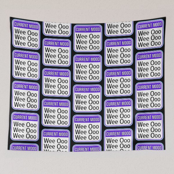 Item preview, CURRENT MOOD:  Wee Ooo Wee Ooo Wee Ooo - funny warning signs designed and sold by DesignsFromTW-S.