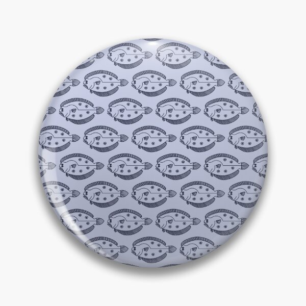 Item preview, Fun Flounder Fish School in Deepest Blue on Light Purple designed and sold by fruttidimare.