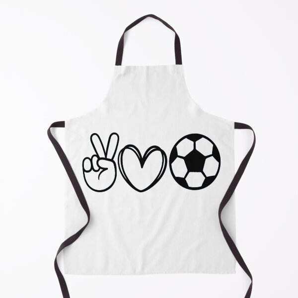 Item preview, Peace, Love and Soccer - White designed and sold by Timeknights.