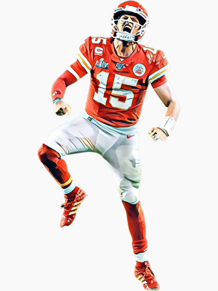 Kansas City Chiefs NFL Patrick Mahomes #15 Sticker Football Super Bowl 57  Laptop