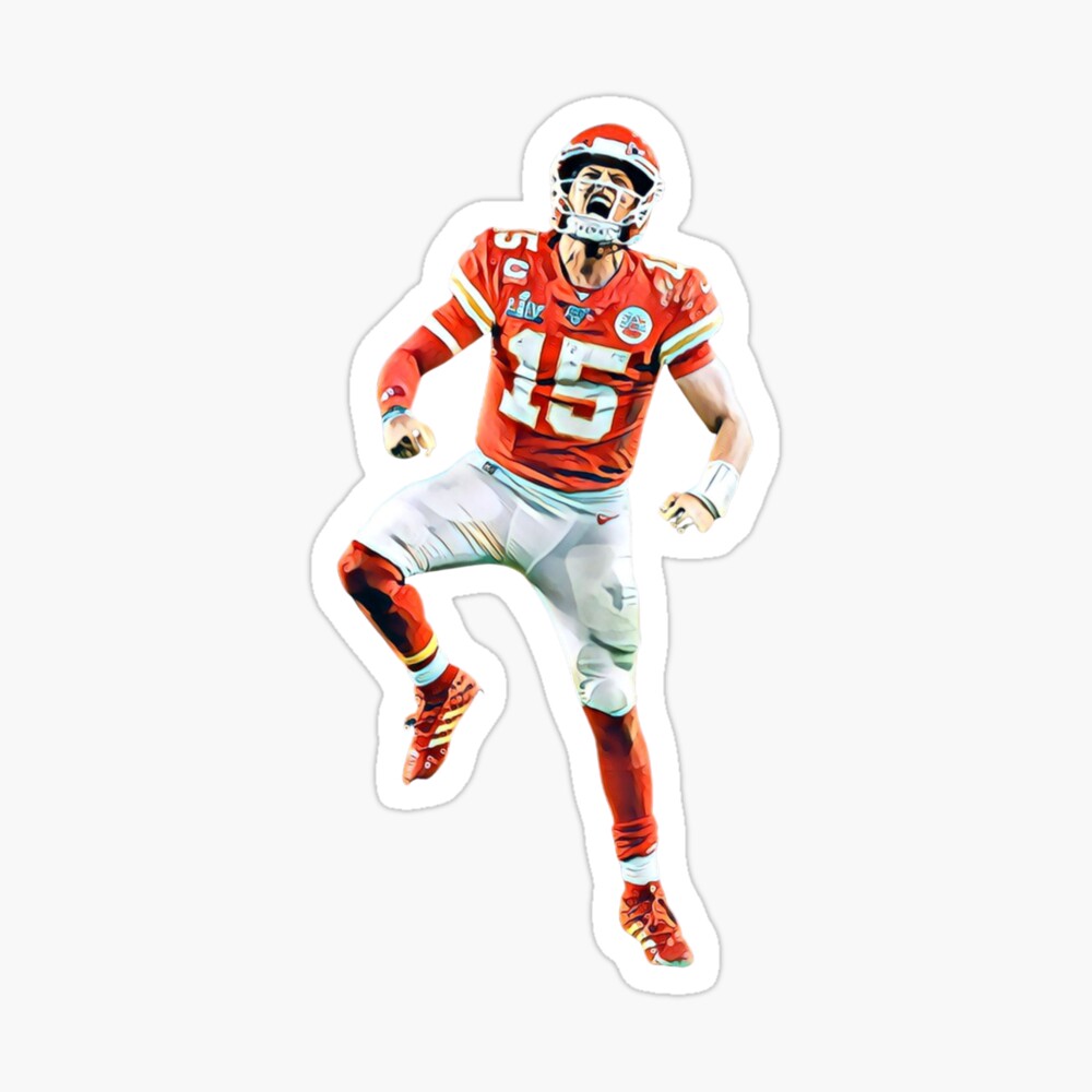 Kansas City Chiefs Patrick Mahomes Football Card Style MAGNET