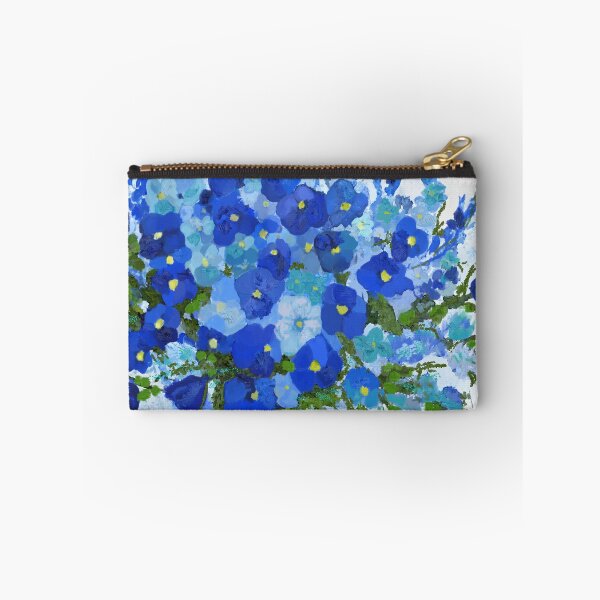 Item preview, Vase with blue flowers designed and sold by AdRonDesign.