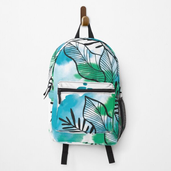 Item preview, Blue Green Watercolor Leafage Ben designed and sold by BEATRIZKOBORI.