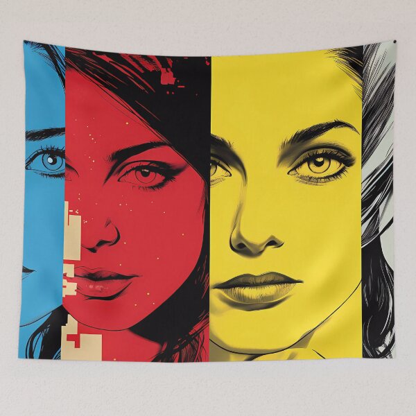 Item preview, "Heroines in Pixels: Comic-Bookesque Portraits" designed and sold by Art-Vortex-fr.