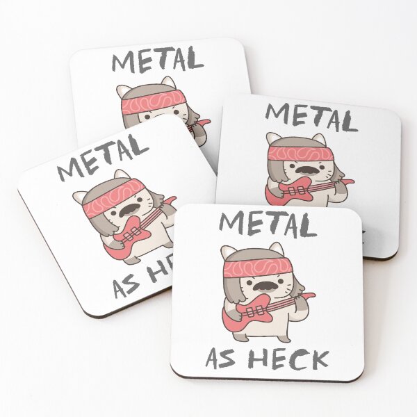 Item preview, METAL AS HECK CAT (version 1) designed and sold by B-Sharp-.
