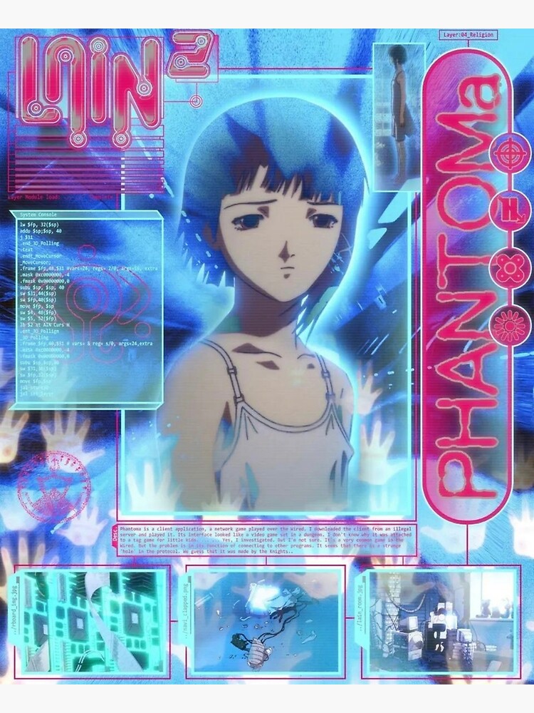 serial experiments lain ポスター Serial Experiments Lain Poster Playstation 98 Hotsummer