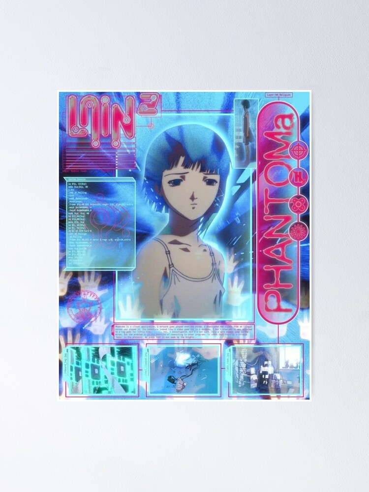 serial experiments lain ポスター Serial Experiments Lain Poster Playstation 98 Hotsummer
