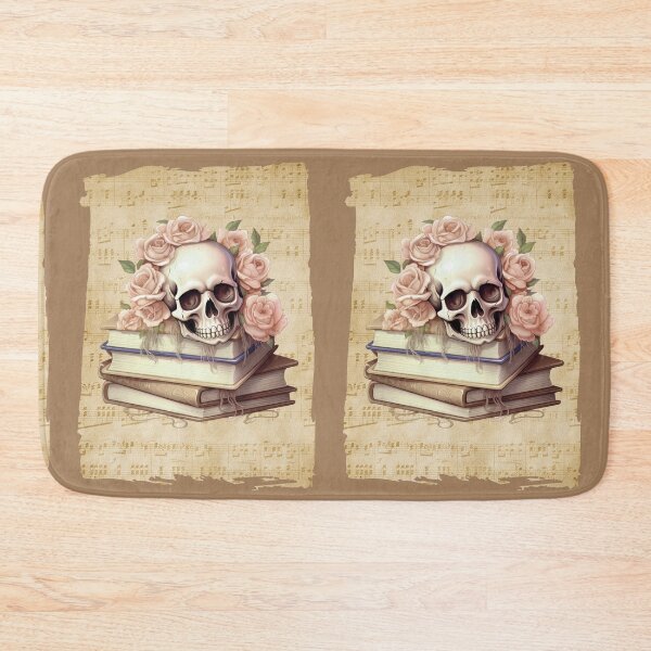 Item preview, Skull and vintage books designed and sold by Artbellachi.