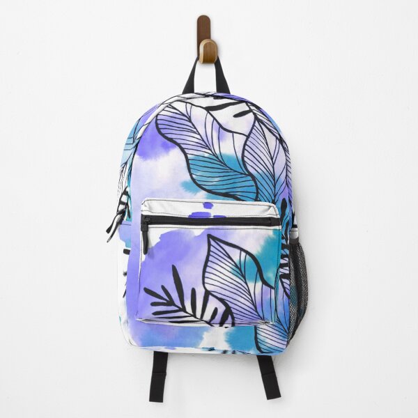 Item preview, Purple Blue Watercolor Leafage Ben designed and sold by BEATRIZKOBORI.