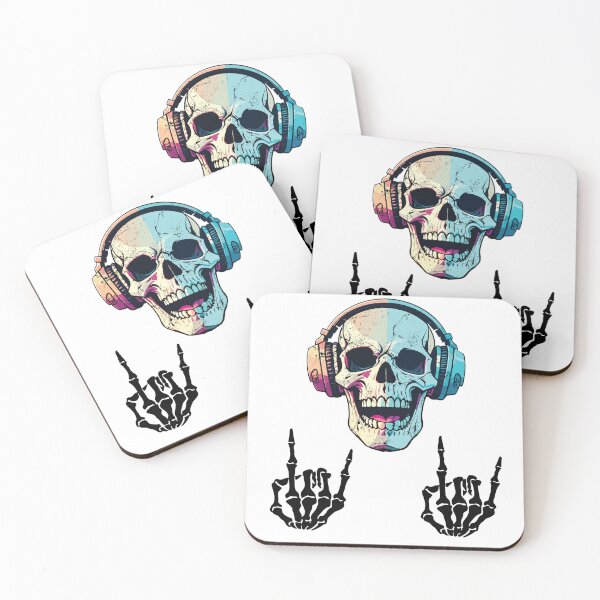 Item preview, Rocking Out Skull designed and sold by Claire’s Colorful Creations .