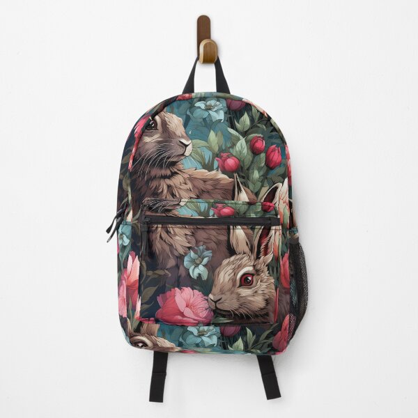 Item preview, Wild Rabbits Seamless Pattern illustration inspired by William Morris 4 designed and sold by The Willow Of  Rain City.